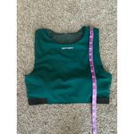 Sweaty Betty Power Zip Back Crop Top - Forest Green (Size M) Photo 3
