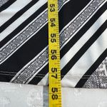 London Style Collection Maxi Dress 12 Black White Halter Neck Paisley Stripe Photo 2