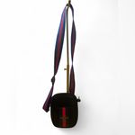 Parker & Hyde Queen Bee Crossbody Bag – Navy Perforated w/ Stripe Strap Black Photo 3