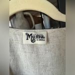 Show Me Your Mumu linen wrap dress beige vneck short sleeve sandy tie front bow Photo 2