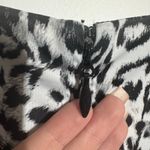 Bebe  Dress Women M Blue Leopard Lace Trim Long Sleeve Y2K Going Out Club Ruched Photo 8