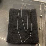 Fashion Jewelry Bundle/ 3 Silver Tone Necklaces Silver Photo 2