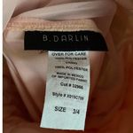 B Darlin B. DARLIN Pale Peach Sequin & Chiffon one shoulder Gown size 3/4 Photo 11