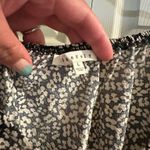 Ivory Floral Puff Sleeve Maxi Dress Gray Size L Photo 2