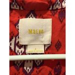 Anthropologie Maeve Woodland Walk Red Purple Button up Shirt Sz 8 festival boho Photo 3