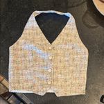 Women's Tweed Button Down Vest Photo 2