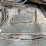 IO Pelle Italia Women's Neutral Olive Gray Leather Shoulder Bag Zip Closure Photo 1