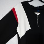 ZARA NWT  Black Color Block Balloon Sleeve Mini Dress Size Medium Photo 2