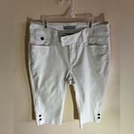 Lee  Platinum Label White Comfort Slimming Capri Jeans Women's Size 8 medium Photo 4