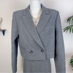Sophie Rue  Wool Blended Monique Cropped Blazer and Mini Skirt Set in Charcoal Photo 1
