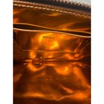 KENZO Clutch Black & Gold Leather Geometric Accents Evening Bag Photo 4