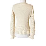 See By Chloe Openwork Wool Jumper sweater Ivory alpaca sz L Photo 6