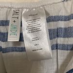 Salt And Jade Women's Havana Stripe Denim Romper woman size LARGE 100% cotton White Photo 4