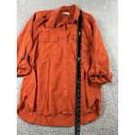 Babaton  Shirt Women Medium Button Front‎ Utility Roll Tab Long Sleeve Photo 4