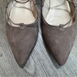 Unisa  Lace Up Tie Pointed Ballet Flats Beige Suede 9 Photo 2