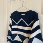 Vintage Western Sweater Dress by Garland Blue Size M Photo 2