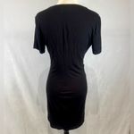 Philosophy Anthropologie  black twist side stretch dress size small Photo 2