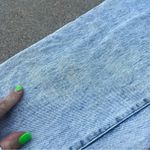 Jordache Vintage 80s acid wash metallic industrial detail high rise jeans Photo 3