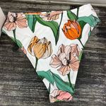 Cupshe  White Paula Floral High Leg & Waist Bikini Swim Bottoms NEW S Photo 2