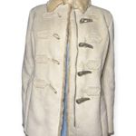 Ann Taylor Vintage Women's faux sherling Toggle Coat size S Photo 2