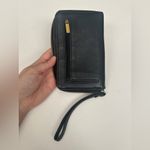 Fossil  Black Leather Zip Wallet Photo 3