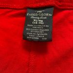 Faded Glory  Vibrant Red Cotton Leggings Photo 5