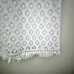 Lilly Pulitzer | White Fringe Sleeveless Top Crochet Gold Zipper | Size XS Photo 2