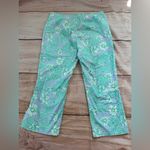 Lilly Pulitzer Vintage  Floral Crab Print Pants Lavender Blue Size 10 Capri Photo 6