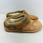 Clarks  Fairisle Cinnamon Scuff Leather Rounded Closed Toe Slip On Slipper size 8 Photo 1