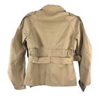 N12H Trench Jacket Women XS Tan Button Up Sleeve Boho City Chick Contemporary Photo 7