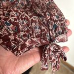 Faherty  Portia Blouse In Fiona Block Print Purple Blouse Size Small Photo 7