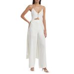 Line and Dot Jordey Pants in Cream Small New Womens Wide Leg Trousers Photo 10