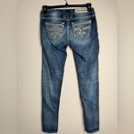 Rock Revival Women Size‎ 27 Western Embroider Jaylyn Skinny Denim Jeans Mid Rise Blue Photo 1