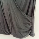 Boston Proper  black sleeveless surplice faux wrap top cotton modal size XS NWT Photo 2