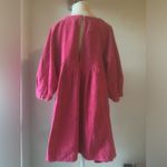 Free People Women's XS Pink Corduroy Puff Sleeve Tunic Top Photo 9