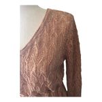 Grace & Lace -ROSE GOLD SWEATER -SIZE MEDIUM Photo 3