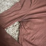 Aritzia Sunday Best Chocolate Brown Long Sleeve Cropped Ribbed Top Photo 3