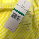 NWT Nanette Lepore Yellow White Gingham Dress Shorts Photo 4