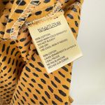 Urban Outfitters Ilana Kohn Mini Shirt Dress S 100% Cotton Orange Gold Diamond Photo 7