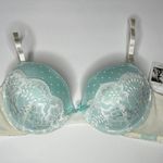 Jessica Simpson New  Lace lined bra 34C mint & white Photo 6