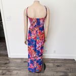 City Chic [] Blue Purple Abstract Floral Print Stained Glass Maxi Dress Sz 20 / L Photo 2