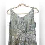 Sigrid Olsen  Green Floral Maxi Dress Size 6 Boho Beach Resort Wear Photo 4