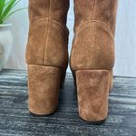 Kensie Brown Suede Bernadette Block Heel Side Zip Knee High Boots 8 Photo 2