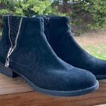 G by Guess  Black Booties with zippers and sparkle detail size 6 Photo 0