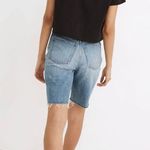 Madewell High Rise Long Denim Shorts Photo 3
