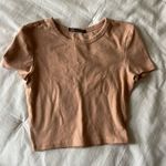 ZARA Tan  short sleeved top Photo 0