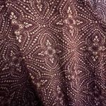 Forever 21 Women Teen Junior Burgundy Printed Fit & Flare Boho Dress Size Medium Photo 13