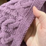 J Jill lilac chenille cable knit Crewneck plush sweater size XSp petite Purple Photo 9