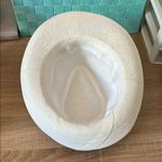 Stylish White Fedora Hat with Black Band Photo 7