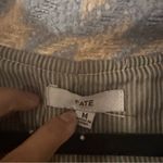 FATE. Houndstooth Jacket Blue and Beige Button Front Photo 3